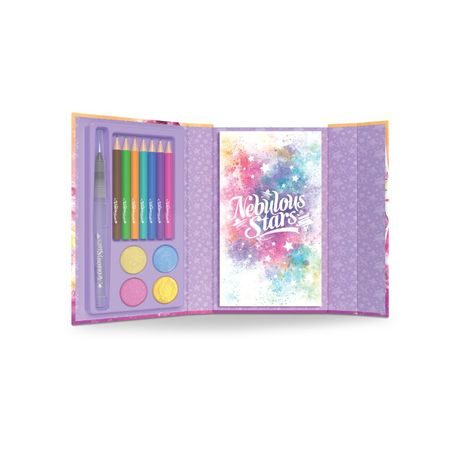 STELE NEBULOASE PAGINA DE COLORAT CULORI ACUARELĂ SET, STELE NEBULOASE, W037864