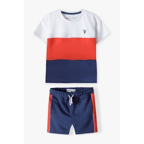 Set pentru băieți - tricou și pantaloni scurți, Minoti, 13set 11, Boy