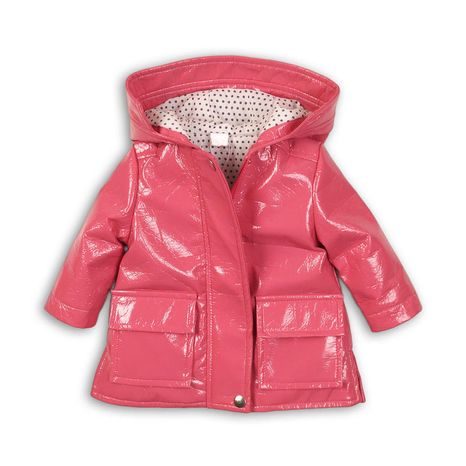 Kabát dívčí nepromokavý do deště, Minoti, PARIS 7, růžová 