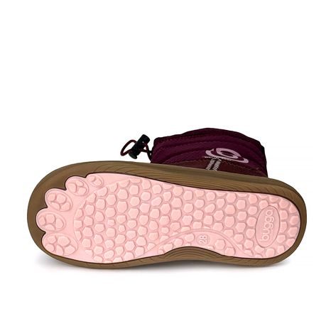 DÍVČÍ ZIMNÍ BAREFOOT BOTY S MEMBRÁNOU BUGGA RUBA FUCHSIA B00197-07