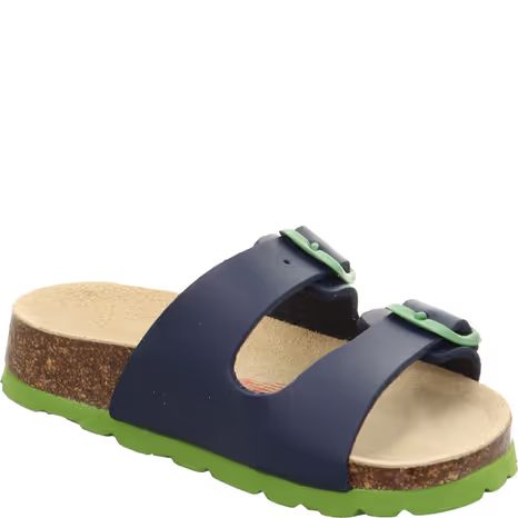 PAPUCI BĂIEȚI DIN PLUTĂ FOOTBAD BLUE/GREEN SUPERFIT 1-800111-8210