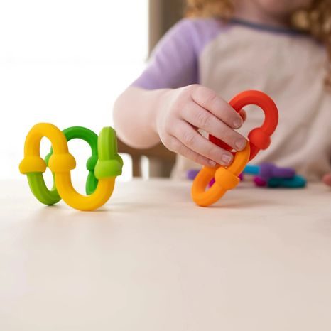 PLIP LINKS KREATIVNÍ STAVĚNÍ BAREVNÉ SILIKONOVÉ SPOJKY