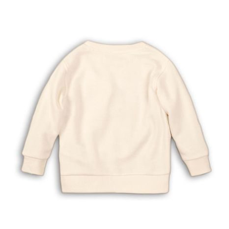 MIKINA CHLAPECKÁ, MINOTI, TB FLEECE CREW 6, BÍLÁ