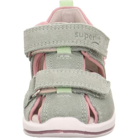 DÍVČÍ SANDÁLY BOOMERANG LIGHT GREEN/PINK SUPERFIT 1-000866-7500 SVĚTLE ZELENÁ