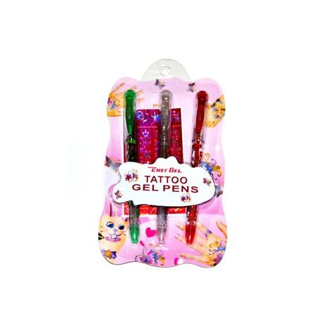 Set de pixuri cu gel pentru tatuaje 3 buc, Wiky, W882475