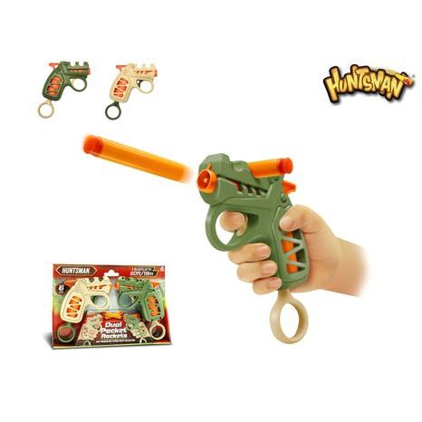 DETAIL MALÉ DĚTSKÉ PISTOLE HUNTSMAN S NATAHOVACÍM MECHANISMEM