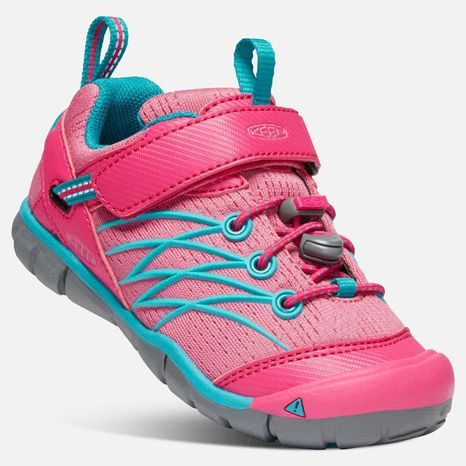 Outdoorové boty CHANDLER CNX K bright pink/lake green-růžová, Keen, 1020655, růžová