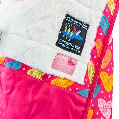 BUNDA ZIMNÍ DÍVČÍ S KOŽÍŠKEM, PIDILIDI, PD1081-01, HOLKA