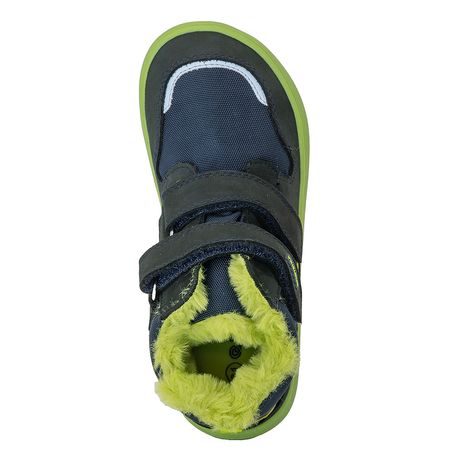 CHLAPECKÉ ZIMNÍ BAREFOOT BOTY GERO GREEN, PRO-TEX, PROTETIKA, ZELENÁ