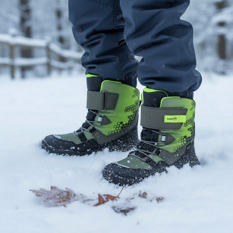 DĚTSKÉ ZIMNÍ BOTY ROCKET GREEN/BLACK GORE-TEX, SUPERFIT , 1-000409-7000, ZELENÁ