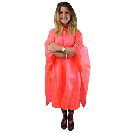 PONCHO PVC NEONOVÁ, PIDILIDI, PL0066-17, ORANŽOVÁ