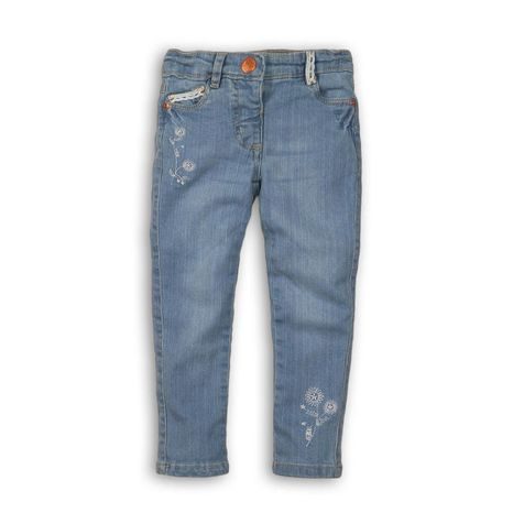 Pantaloni din denim pentru fete cu elastic, Minoti, Secret 9, albastru