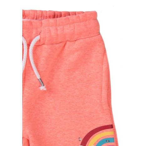 PANTALONI DE TRENING PENTRU FETE, MINOTI, POM 5, ROZ