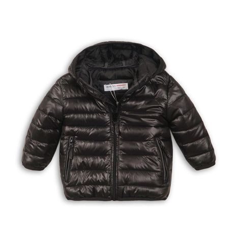 Jacket Boy Winter Puffa, Minoti, Kid 10, Fekete