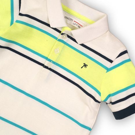 CĂMAȘĂ PENTRU BĂIEȚI POLO, MINOTI, ECO 4, ALB