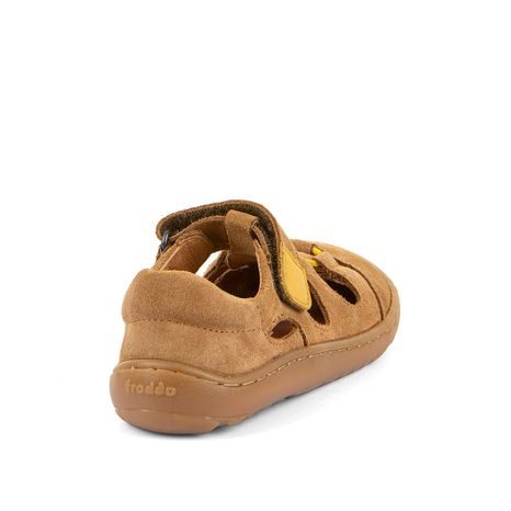 CHLAPECKÉ BAREFOOT SANDÁLY ELASTIC SANDAL COGNAC FRODDO G3150290-2
