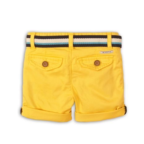 CHLAPČENSKÉ ŠORTKY S OPASKOM, MINOTI, SUNSET 8, ŽLTÁ