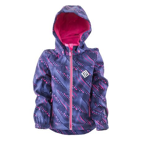 BUNDA SOFTSHELLOVÁ DÍVČÍ S KAPUCÍ, PIDILIDI, PD1102-01, RŮŽOVÁ
