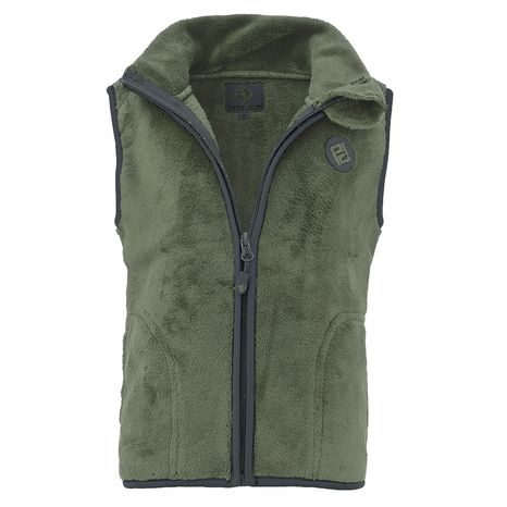 UNISEX VESTA CHLUPATÁ SE STOJÁČKEM PIDILIDI PD1207-19 ZELENÁ