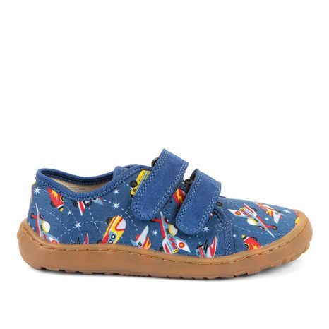 CHLAPČENSKÉ PLÁTENÉ BAREFOOT TENISKY CANVAS BLUE ELECTRIC FRODDO G1700440-5