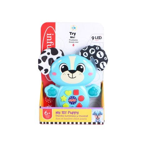 MALÝ INTERAKTIVNÍ PEJSEK 15 CM SE SVÍTÍCÍMI PRVKY A ZVUKOVÝM MODULEM