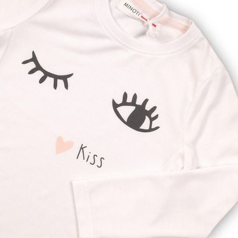 TRICOU PENTRU FETIȚE, CU MÂNECĂ SCURTĂ, MINOTI, SUPER 6, ALB