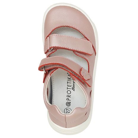 DIEVČENSKÉ SANDÁLE BAREFOOT PADY PINK, PROTÉZY, RUŽOVÉ