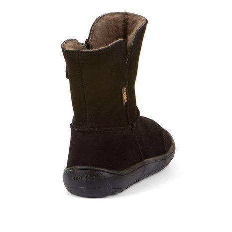 DĚTSKÉ ZIMNÍ BAREFOOT BOTY TEX SUEDE BLACK  G3160250-7
