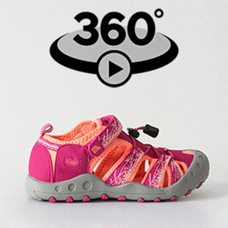 SANDÁLY SPORTOVNÍ OUTDOOR, BUGGA, B00156-03, RŮŽOVÁ