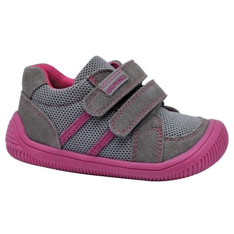 DÍVČÍ CELOROČNÍ BOTY BAREFOOT BRIK GREY, PROTETIKA, ŠEDÁ