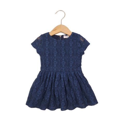 Šaty dievčenské krajkové, Minoti, FRENCH 4, modrá