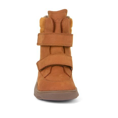 DĚTSKÉ ZIMNÍ BAREFOOT BOTY ZERU TEX WINTER COGNAC, FRODDO, G3160240-2, HNĚDÁ