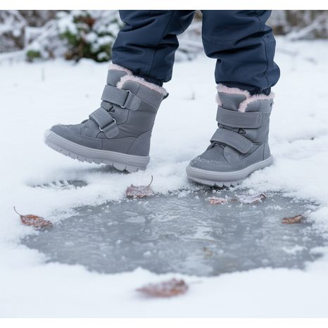 DÍVČÍ ZIMNÍ BOTY FLAVIA GTX, SUPERFIT, 1-000218-2500, ŠEDÁ