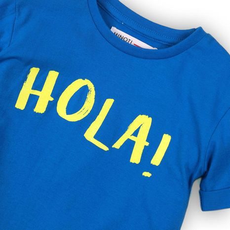 CHLAPČENSKÉ TRIČKO S KRÁTKYM RUKÁVOM, MINOTI, TB TSHIRT 8, MODRÁ