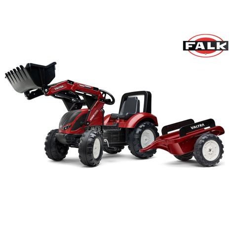 Valtra S4 pedálos traktor első rakodóval és oldalkocsival, Falk, W011266