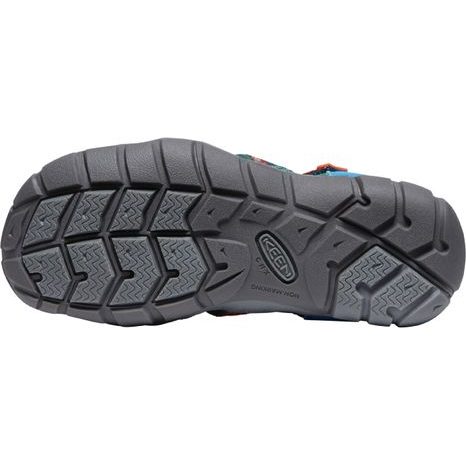 DETSKÉ SANDÁLE SEACAMP II CNX MULTI/AUSTERN, KEEN, 1027416/1027423, ČERVENÁ