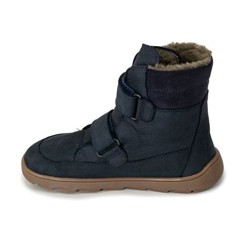 CHLAPECKÉ ZIMNÍ BAREFOOT BOTY ZERU TEX WINTER DARK BLUE, FRODDO, G3160240, TMAVĚ MODRÁ