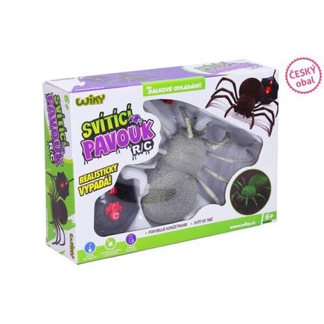 PAVOUK RC SVÍTÍ VE TMĚ 20 CM - ČESKÝ OBAL, WIKY RC, W020996