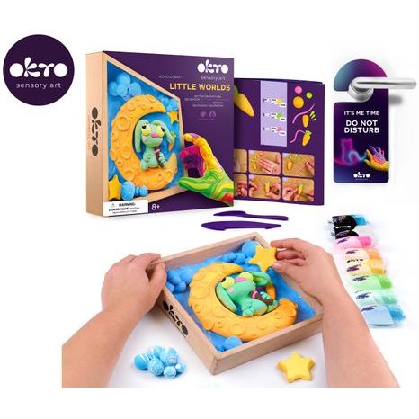 KREATIVNÍ SADA OKTO MALÝ SVĚT V RÁMEČKU SE ZAJÍČKEM NA MĚSÍCI