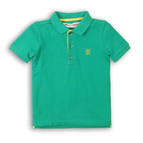 Tricou pentru băieți POLO cu mânecă scurtă, Minoti, 1, 8, maro