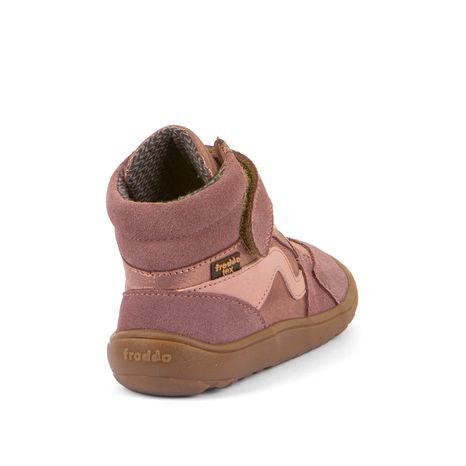 DIEVČENSKÉ CELOROČNÉ ČLENKOVÉ BAREFOOT TOPÁNKY TEX GO PINK/GOLD FRODDO G3110265-6