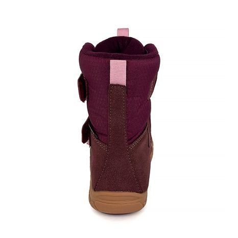 CIZME DE IARNĂ BAREFOOT PENTRU FETE CU MEMBRANĂ VIKI BORDO BUGGA B00212-06