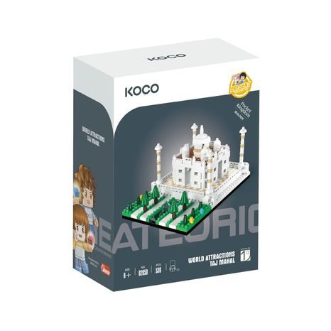 KOCO STAVEBNICE TÁDŽ MAHAL 539 DÍLKŮ 12X8X5,5 CM, KOCO, W039580