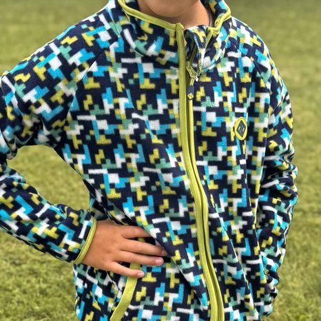 HANORAC FLEECE PENTRU BĂIEȚI, PIDILIDI, PD1116-04, ALBASTRU