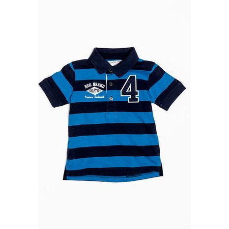 Tričko chlapecké POLO s krátkým rukávem, Minoti, CRAFTED 1, modrá