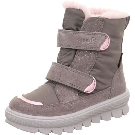 DÍVČÍ ZIMNÍ BOTY FLAVIA GRAY/PINK GORE-TEX, SUPERFIT , 1-000216-2000, ŠEDÁ