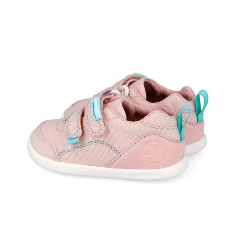 DIEVČENSKÉ BAREFOOT PLÁTENÉ TENISKY LONA BASICA ROSA BIOMECANISC 262190-E032