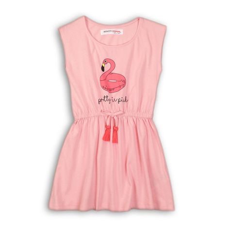 Šaty dívčí, Minoti, TGB DRESS 10, růžová