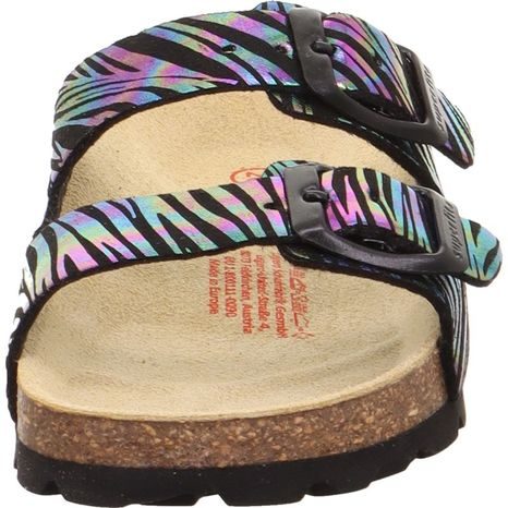 DĚTSKÉ KORKOVÉ PANTOFLE SUPERFIT FOOTBAD BLACK 1-800111-0090