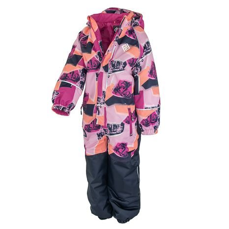 DIEVČENSKÁ ZIMNÁ NEPREMOKAVÁ KOMBINÉZA, PIDILIDI, PD1147-03, RUŽOVÁ